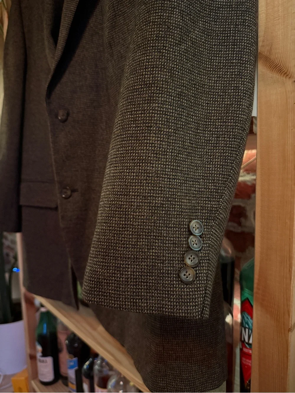Oscar de la Renta 100% Wool Brown Blazer Style#3556